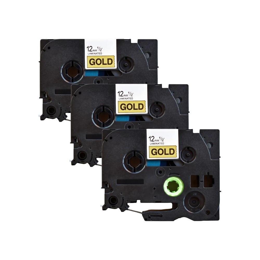 Pachet 3 bucati etichete compatibile Brother TZe-831