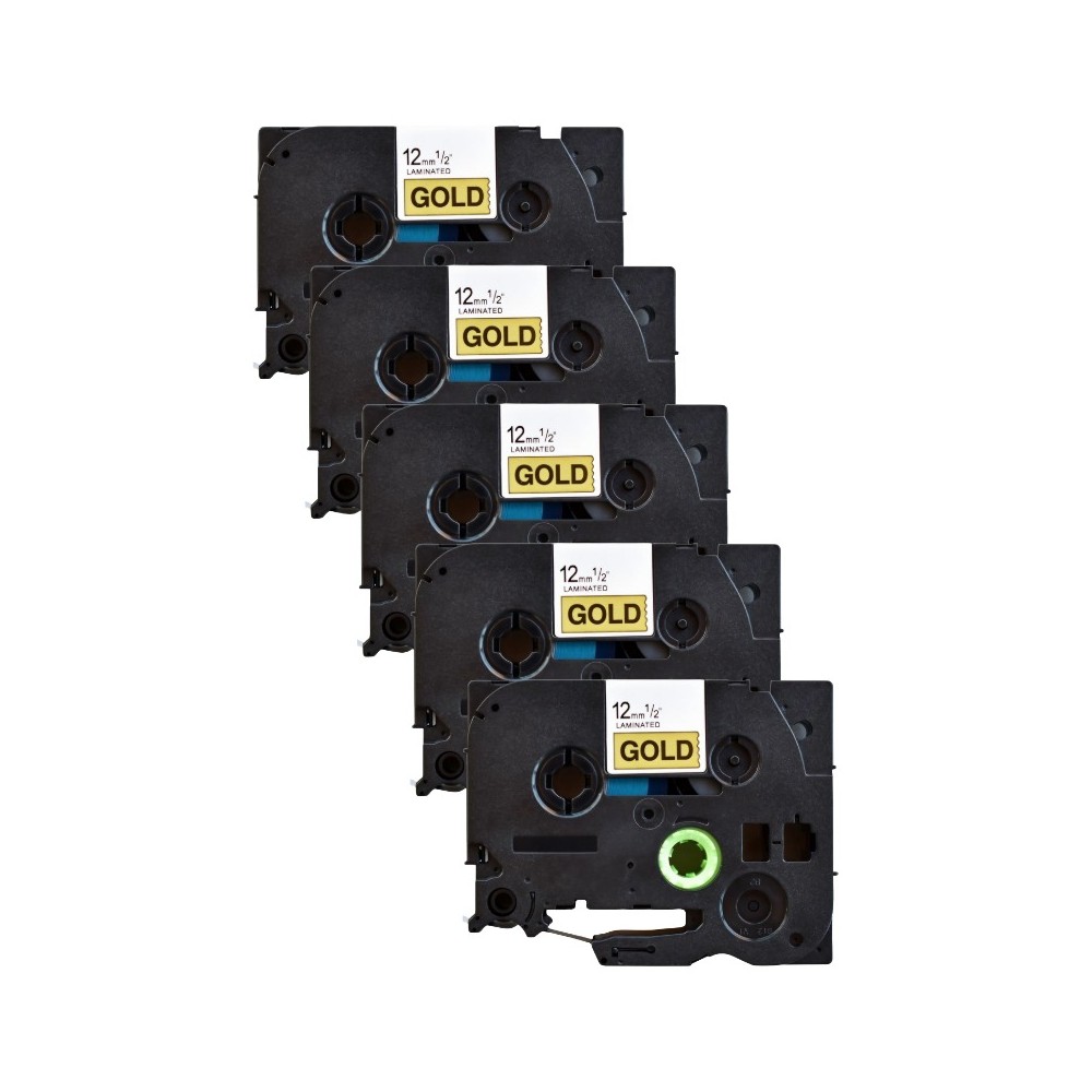 Pack of 5 compatible Brother TZe-831 tapes