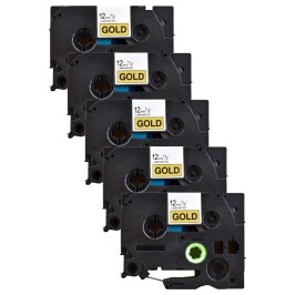Pack of 5 compatible Brother TZe-831 tapes