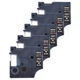 Dymo 43621 compatible label tape pack