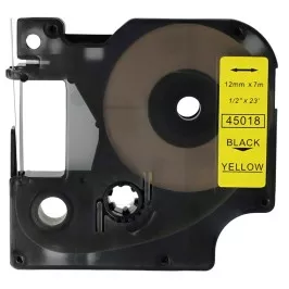 Pack of 5 label tape compatible with Dymo 45018