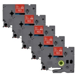 Zestaw 5 sztuk etykiet kompatybilnych z Brother TZe-435