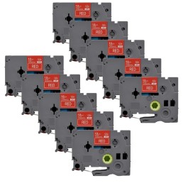 Pack of 10 compatible Brother TZe-435 labels