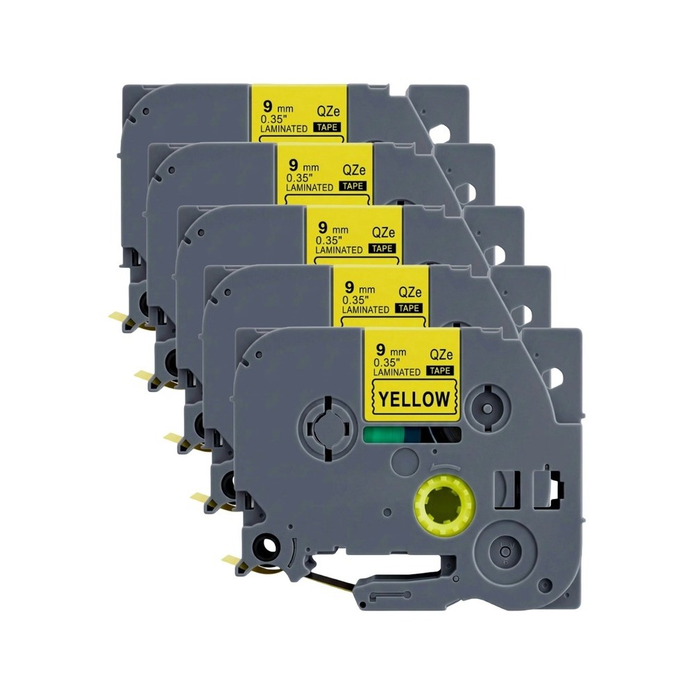 Pachet 5 bucati etichete compatibile Brother TZe-621