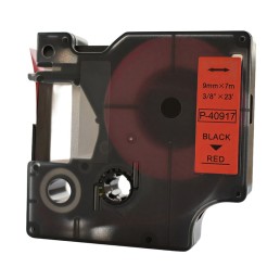Dymo 40917 compatible red label tape