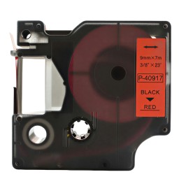 Dymo 40917 compatible red label tape