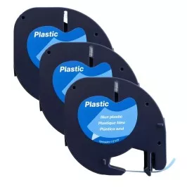 Pachet 3 bucati banda compatibila Dymo LetraTag 91205