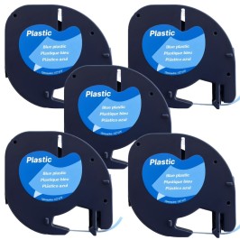 Pachet 5 bucati banda compatibila Dymo LetraTag 91205