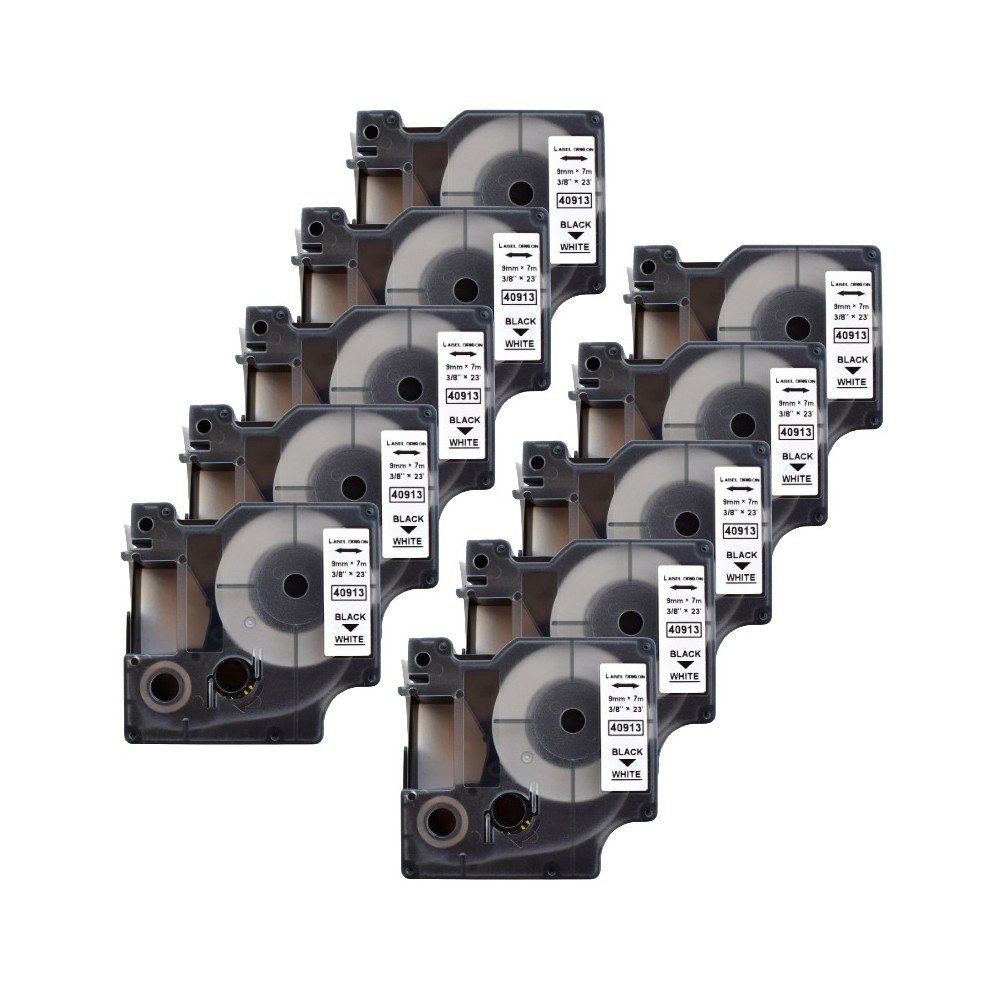 Pachet 10 bucati banda etichete compatibila Dymo 40913