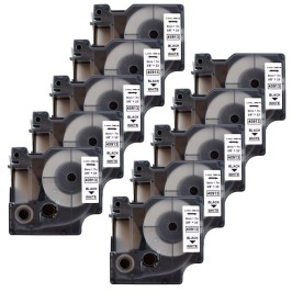 Pack of 10 label tape compatible with Dymo 40913