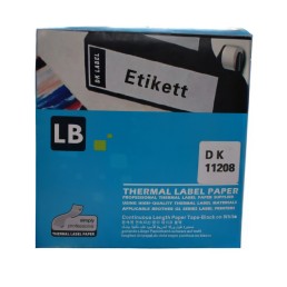 Brother DK-11208 kompatibilis címkék 38mm x 90mm