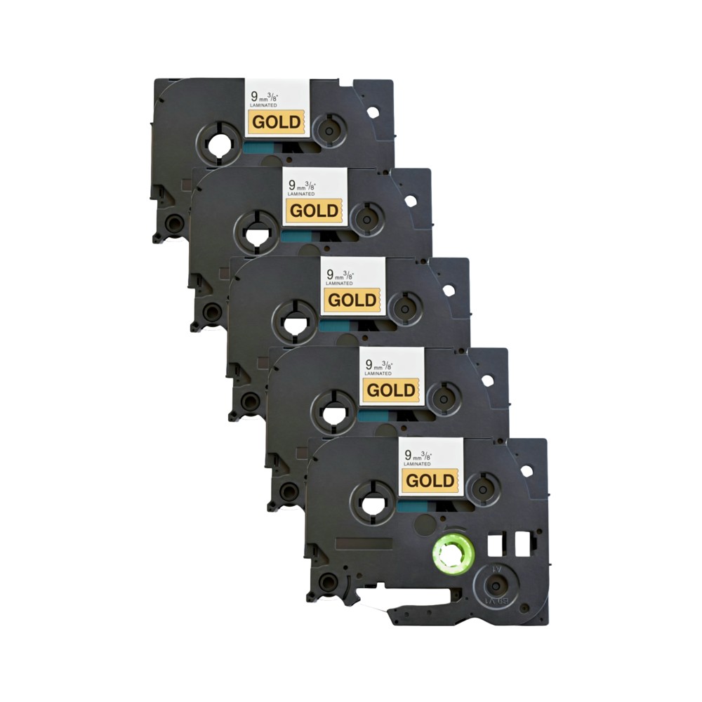 Pack of 5 compatible Brother TZe-821 tapes
