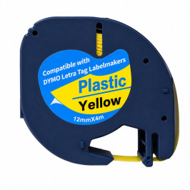Kompatibilis címke szalag Dymo LetraTag 91202
