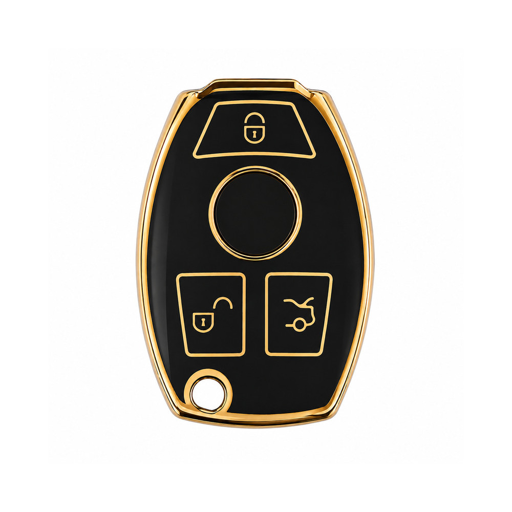 Mercedes-Benz SmartKey Chrome Key Protective Case 3 Buttons