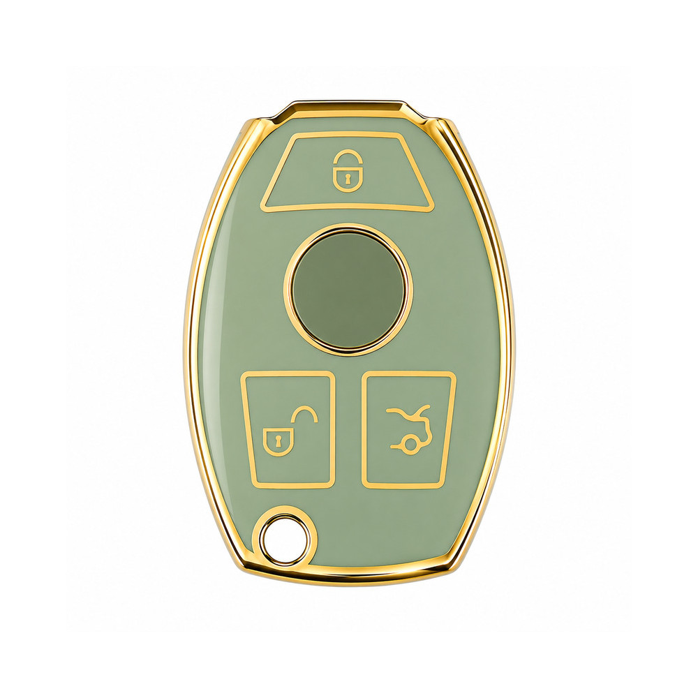 Mercedes-Benz SmartKey Chrome Key Protective Case 3 Buttons