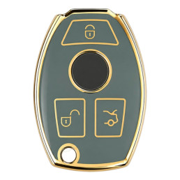 Carcasa Protectie Cheie Mercedes-Benz SmartKey Chrome 3 Butoane