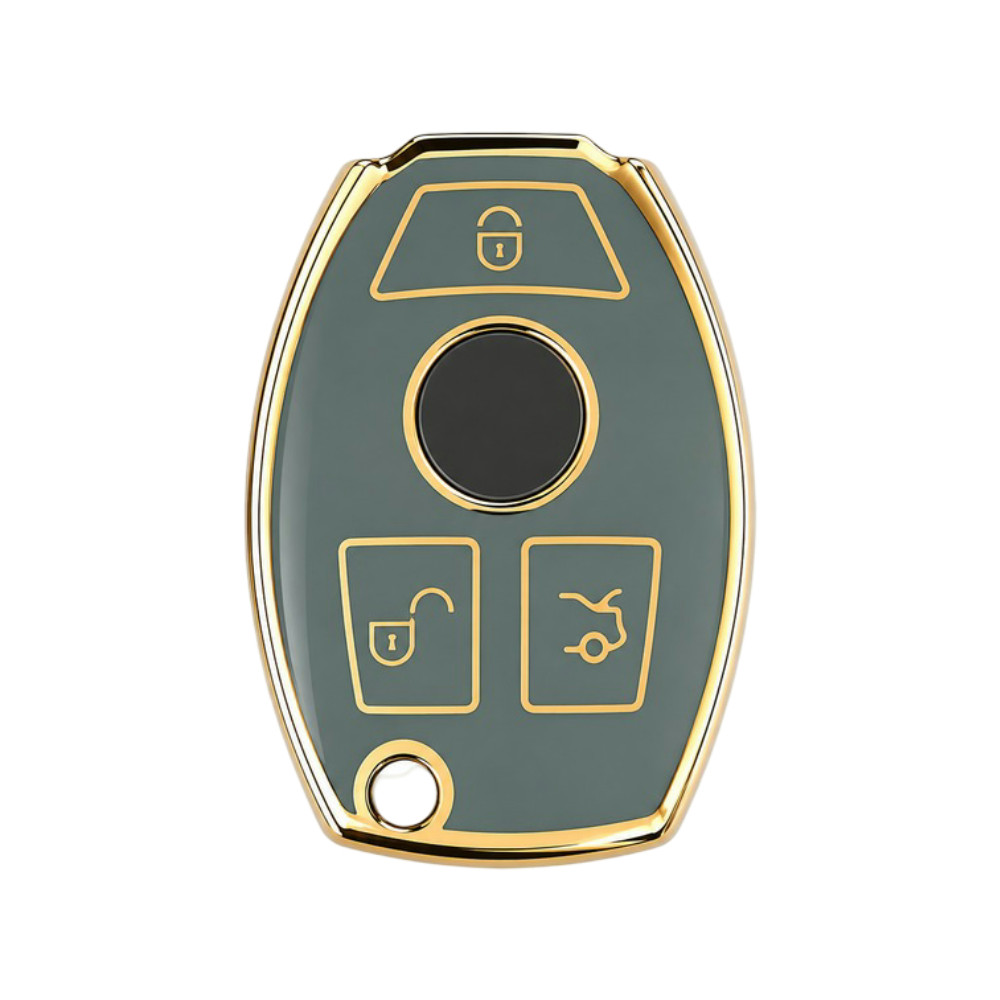 Mercedes-Benz SmartKey Chrome Key Protective Case 3 Buttons