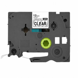 Banda Etichete Compatibila Brother TZe-131 Negru pe Transparent
