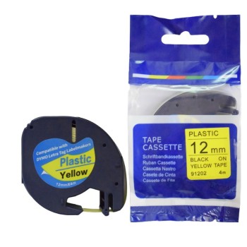 Kompatibilis címke szalag Dymo LetraTag 91202